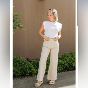 Rollas sailor flare jean off white